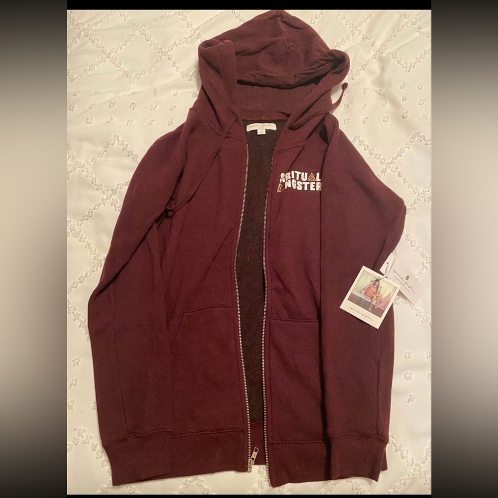 Spiritual Gangster May All Beings Be Happy And Free Hoodie Size Large NWT